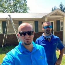 Roof cleaning in Irwin, PA 1